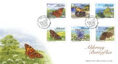 Alderney Butterflies First Day Cover